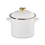 Le Creuset Eos Traditional Stockpot 6 Qt White Signature Gold 6 qt. | Le Creuset