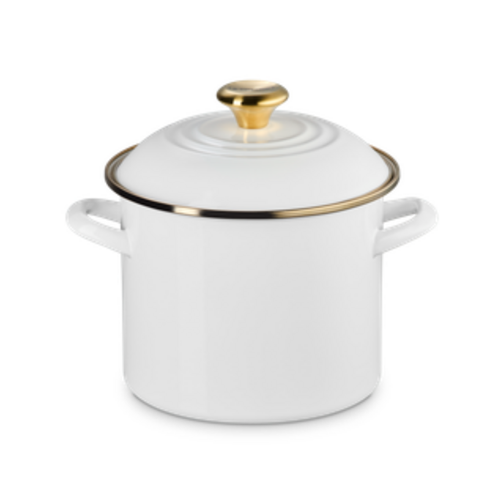 Le Creuset Eos Traditional Stockpot 6 Qt White Signature Gold 6 qt. | Le Creuset