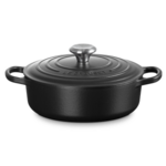 Le Creuset Signature Round Wide Oven - Licorice Signature Ss 3.5 qt. | Le Creuset