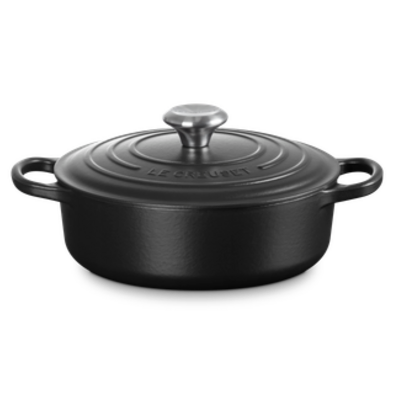 Le Creuset Signature Round Wide Oven - Licorice Signature Ss 3.5 qt.