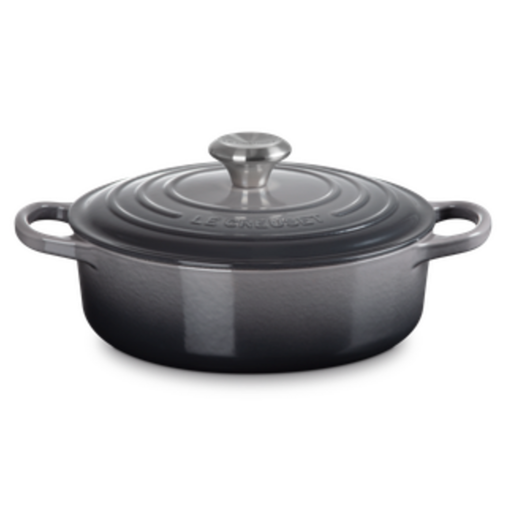 Le Creuset Signature Round Wide Oven - Oyster Signature Ss 3.5 qt.