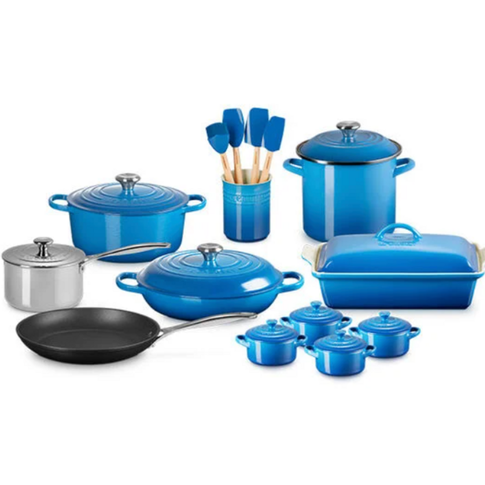 Le Creuset Set of 20 Mixed Material Marseille Signature Ss | Le Creuset
