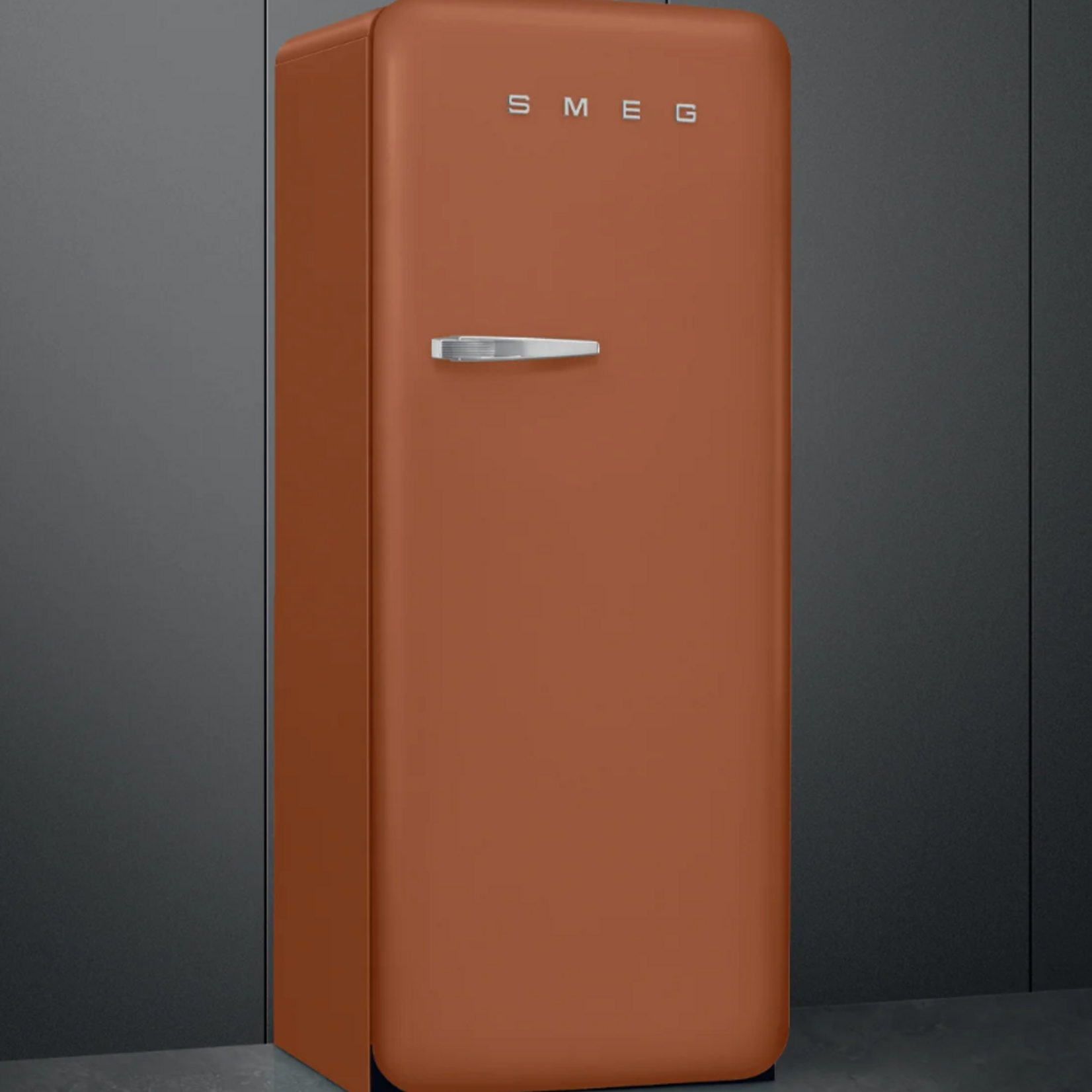 Smeg Retro Refrigerator | Amber Clay | Right Hinge | FAB28 | Smeg