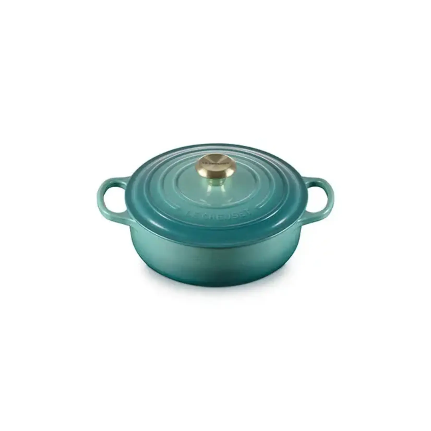 Le Creuset Signature Round Wide Oven - Riviera- 3.5 qt. | Le Creuset