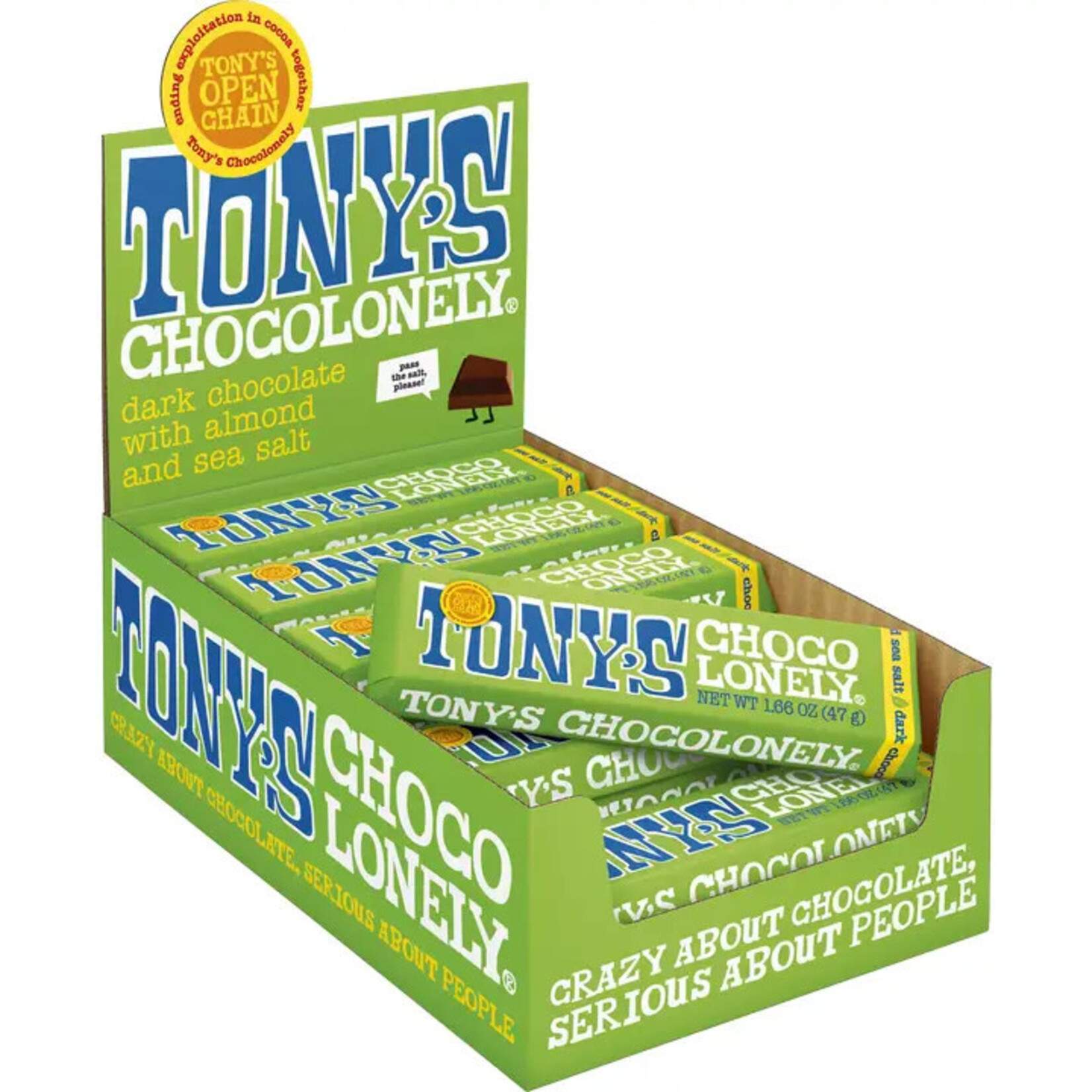 Tony's Chocolonely milk caramel sea salt 32% - Large Bar