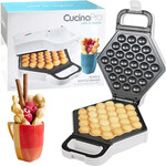 CucinaPro CucinaPro Electric Nonstick Bubble Waffle Maker, White
