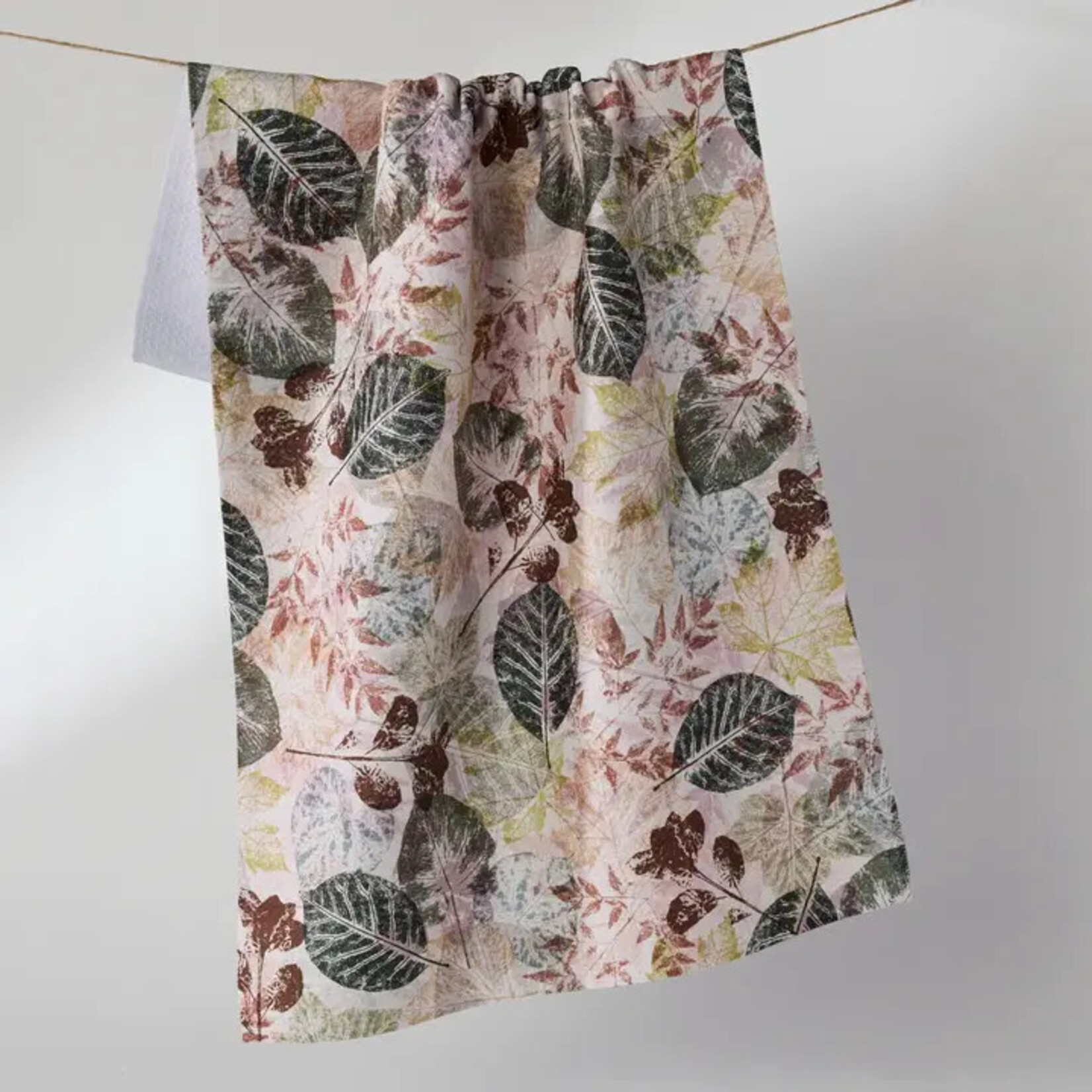 Geometry Woodland Press Tea Towel