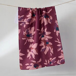 Geometry Mulberry Bloom Tea Towel