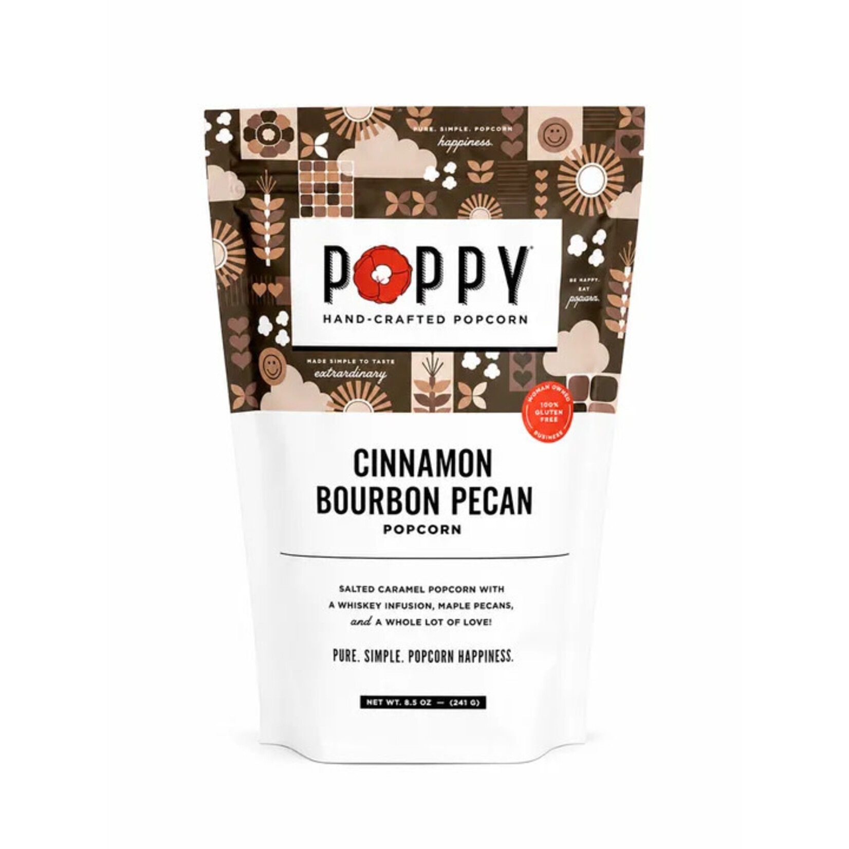 Poppy Cinnamon Bourbon Pecan Popcorn