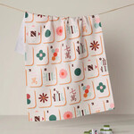Geometry Cypress Tile Toss Tea Towel