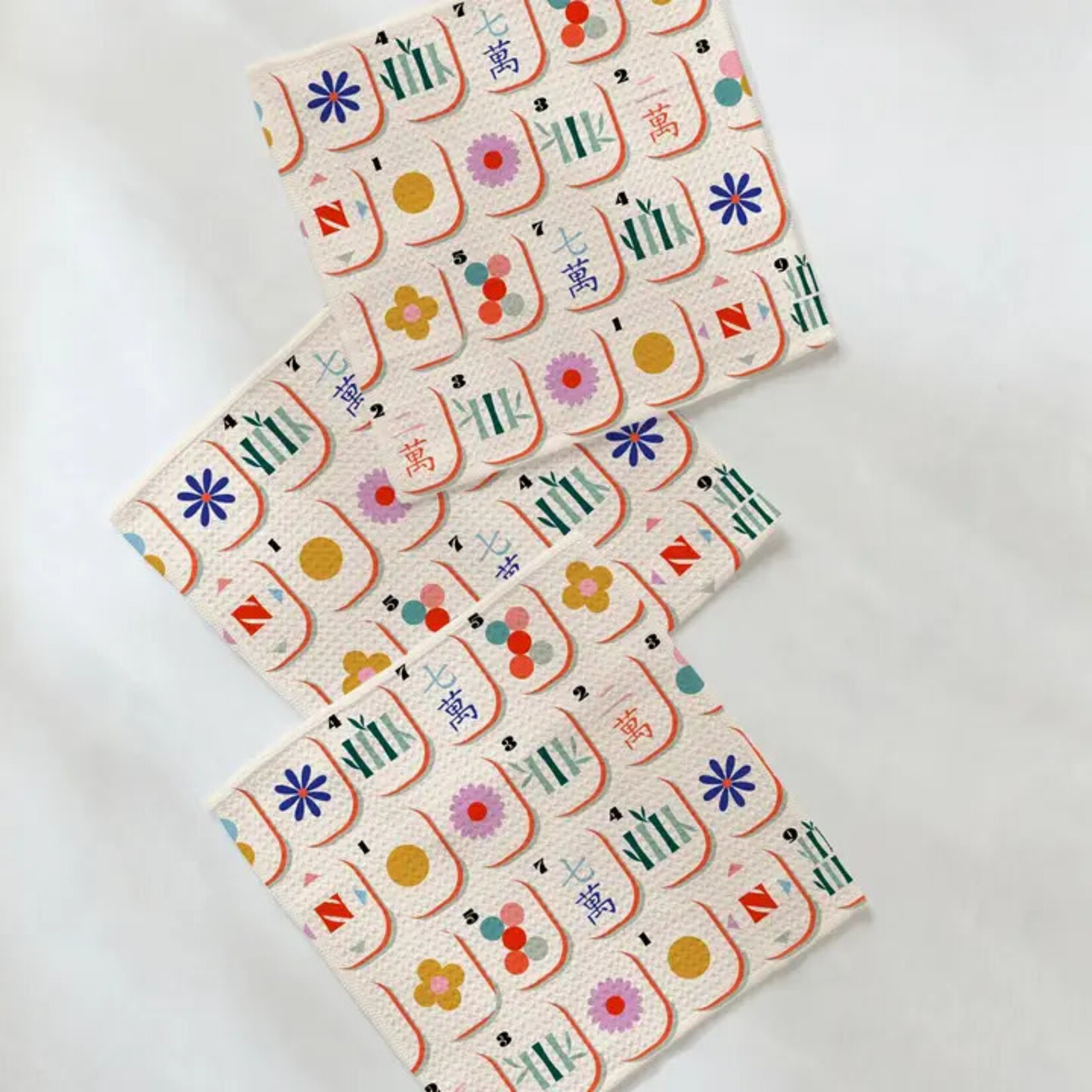 Geometry Tile Toss Dishcloth Set
