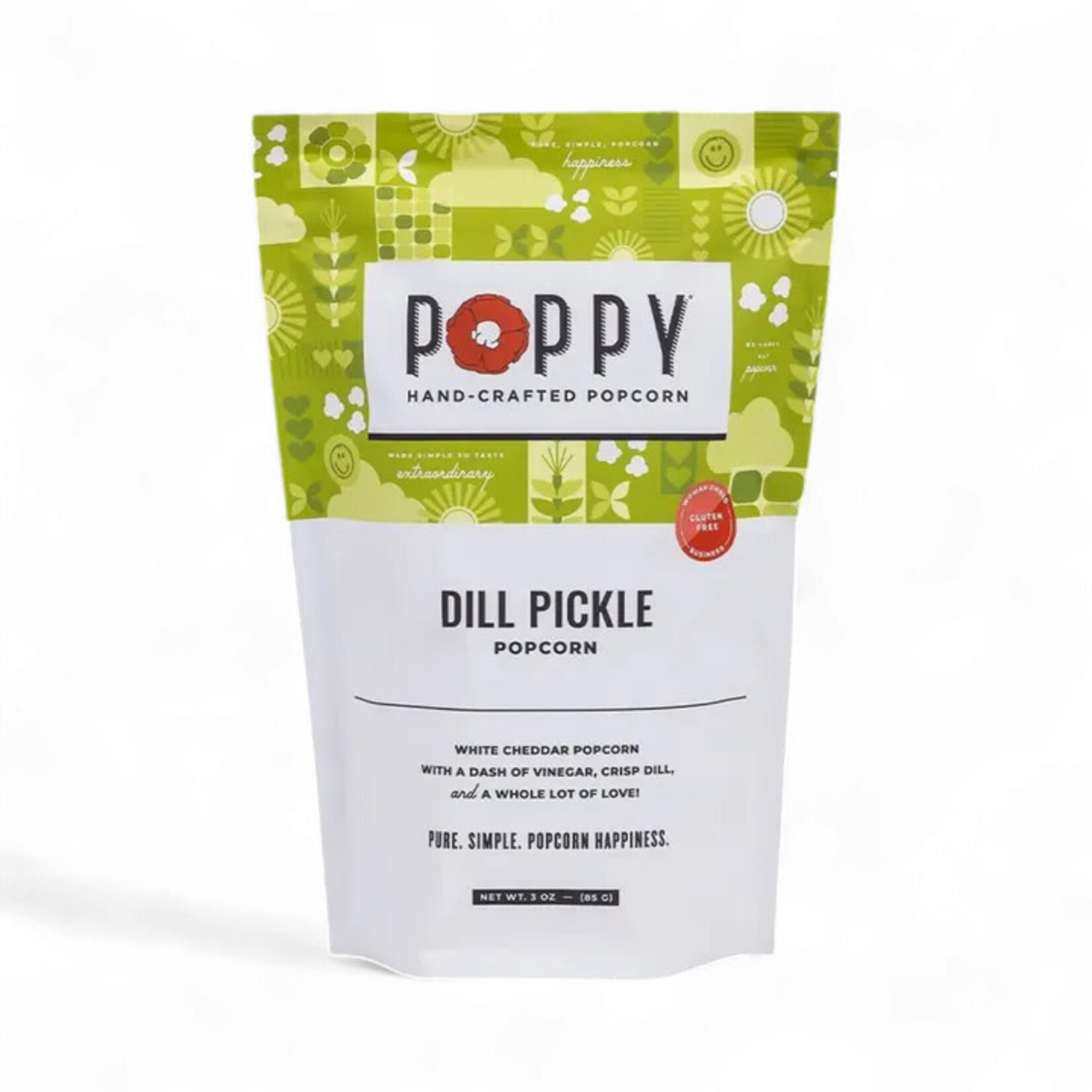 Poppy Dill Pickle Popcorn