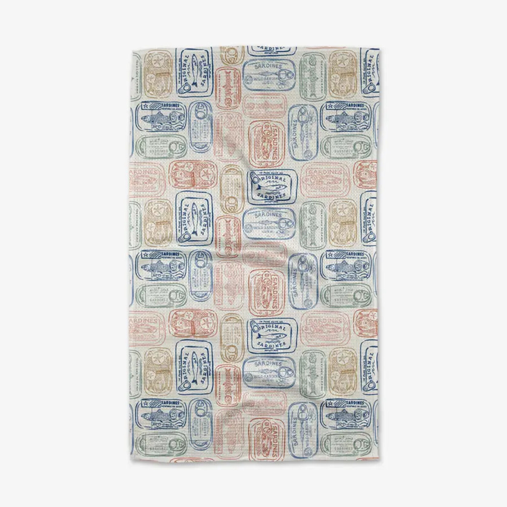 Geometry Global Tinned Sardines Tea Towel