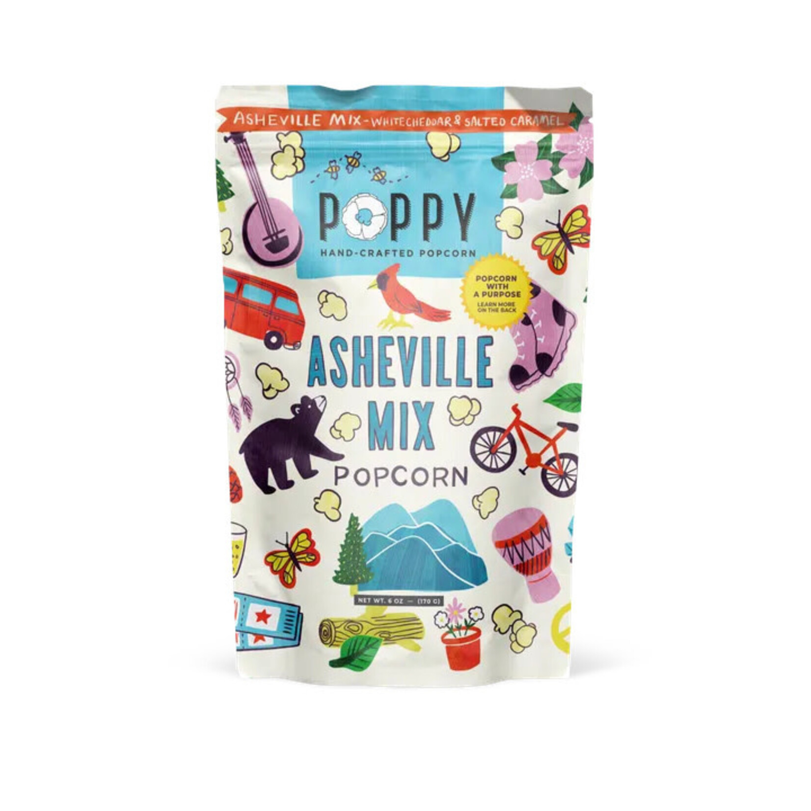Poppy Asheville Mix Artist Bag Popcorn