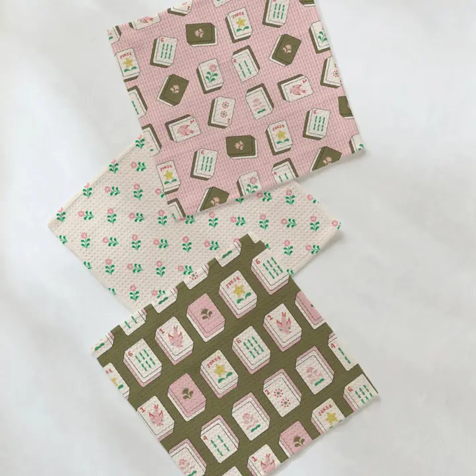 Geometry Flower Tiles Dishcloth Set
