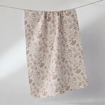 Geometry Cozy Flora Tea Towel - White