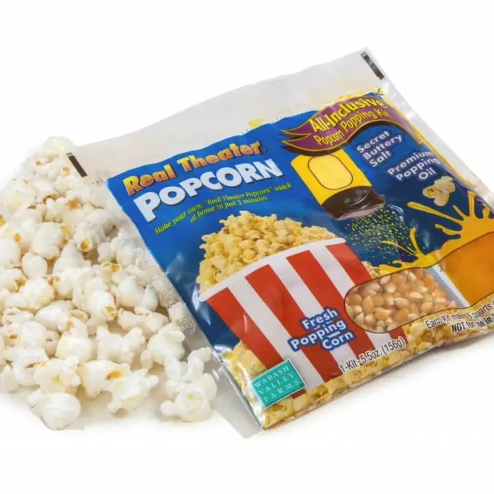 Wabash Valley Farms Real Theater All Inclusive Popcorn Popping Kits - Singles: Real Theater All-Inclusive Popping Kits