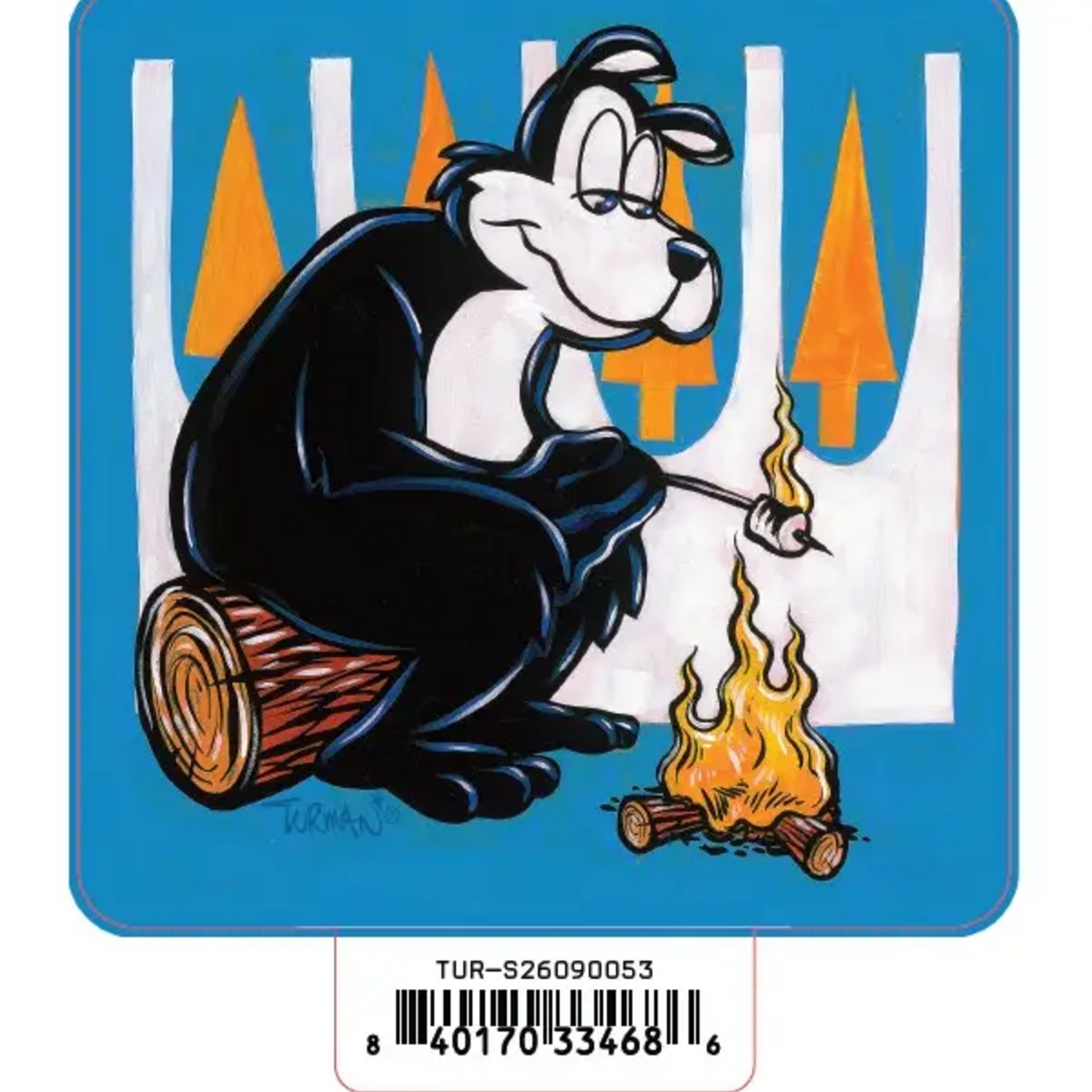 Adam Turman Artwork Flame Sticker