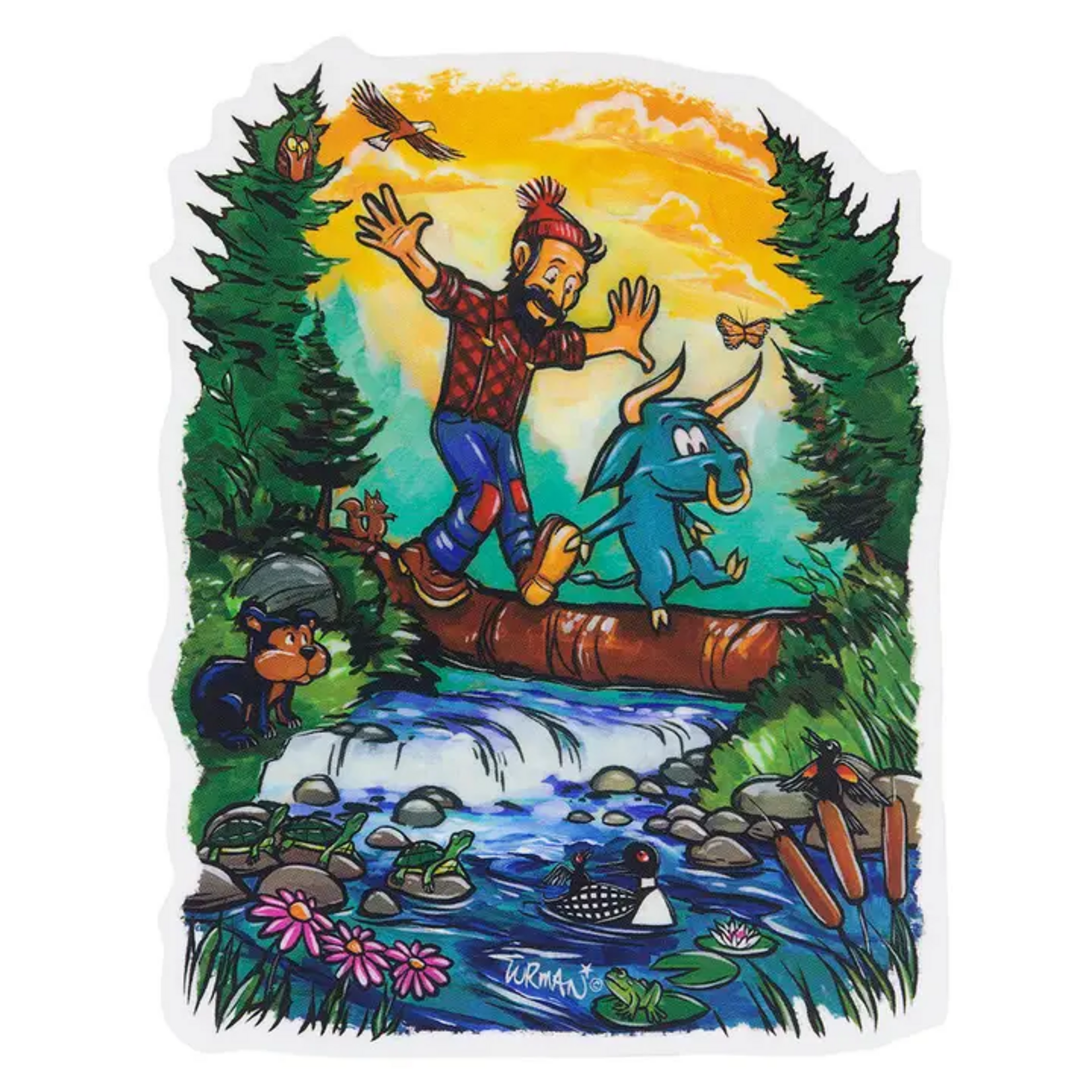 Adam Turman Artwork Wander Sticker