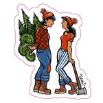 Adam Turman Artwork Lumberjills Sticker