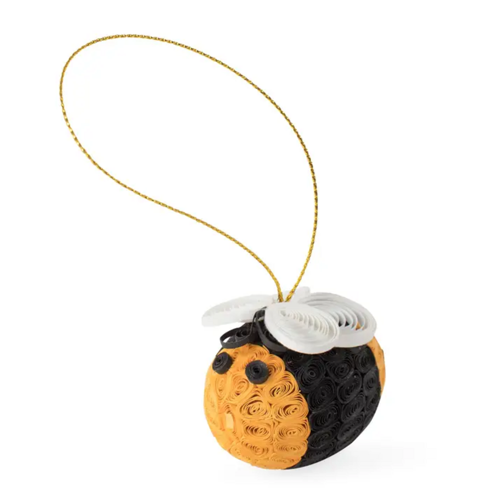 Ten Thousand Villages Quilled Bee Ornament