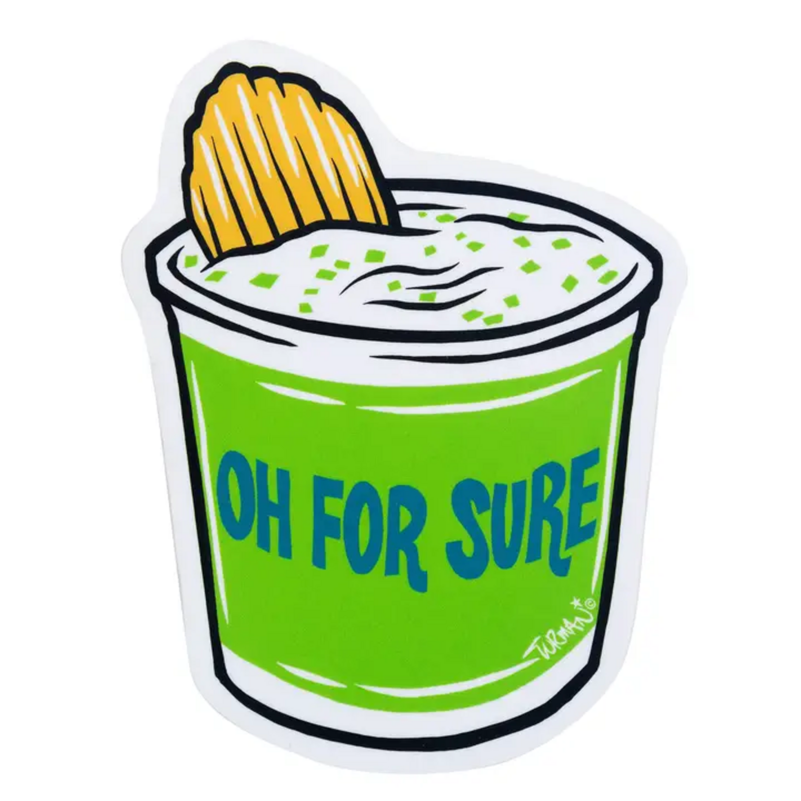 Adam Turman Artwork Oh For Sure Sticker