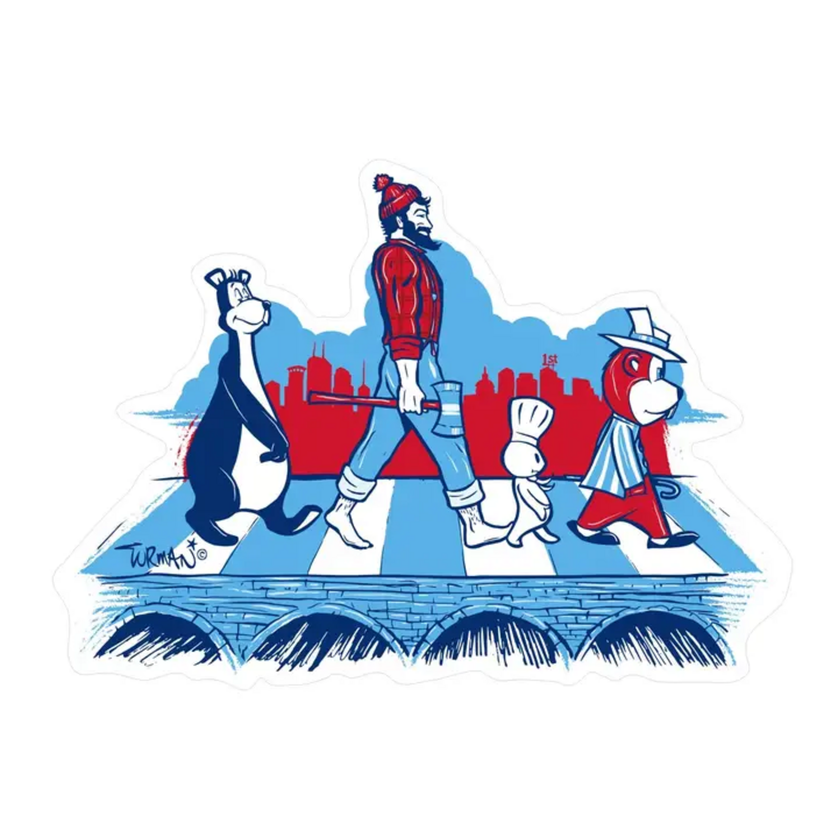 Adam Turman Artwork MN Abbey Road Sticker