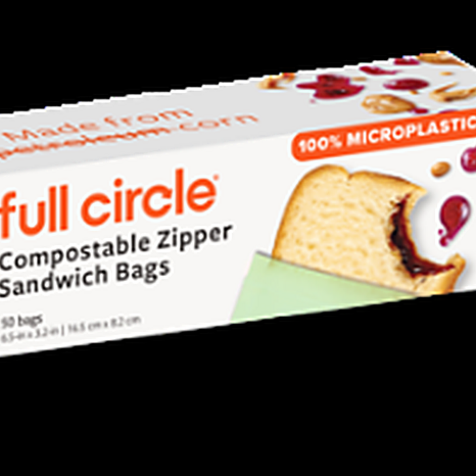 Full Circle Compostable Zipper Sandwich Bags - 50ct, Green | Full Circle