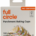 Full Circle Parchment Baking Cups - 100ct, Natural | Full Circle