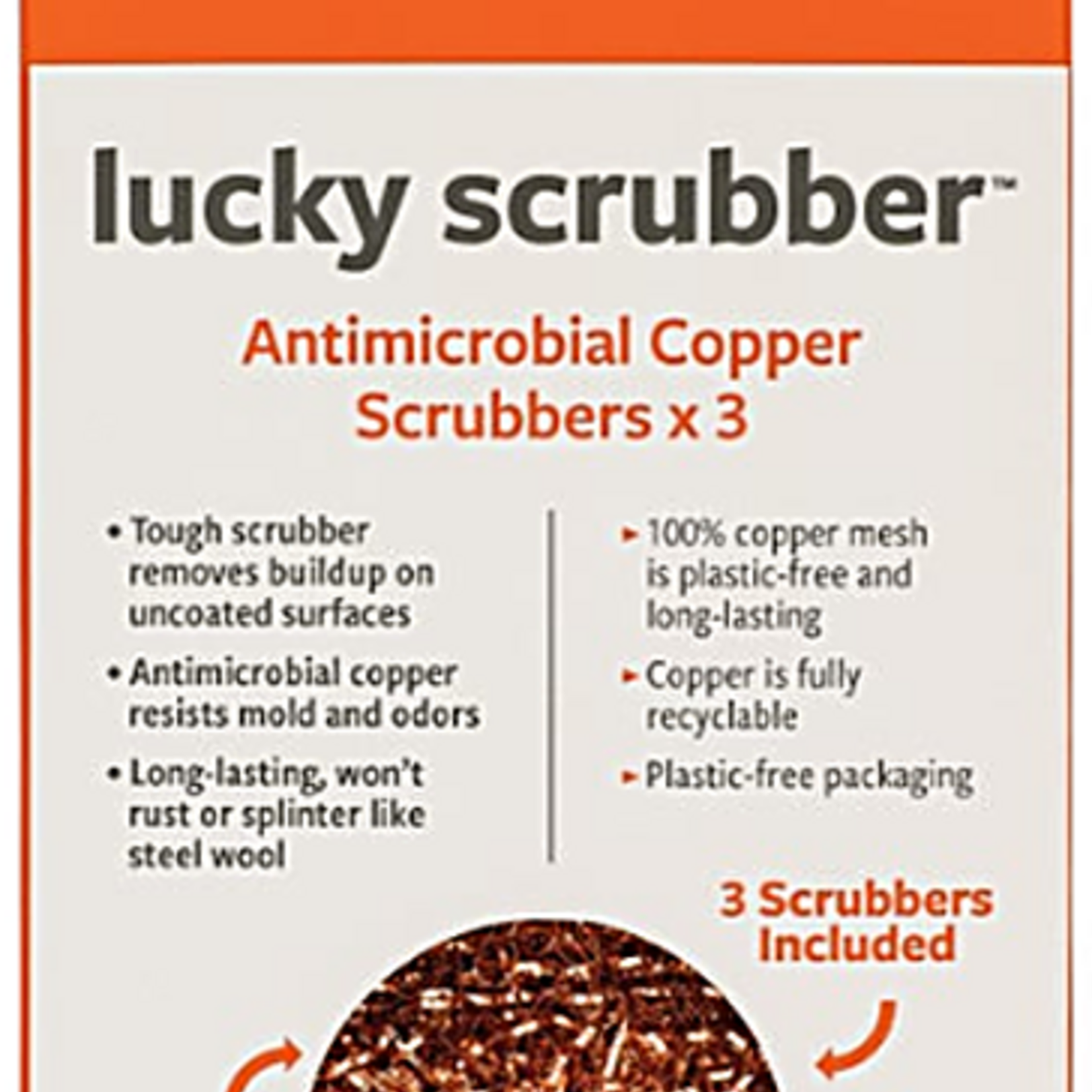Full Circle Completely Copper Scrubber - 3pk | Full Circle
