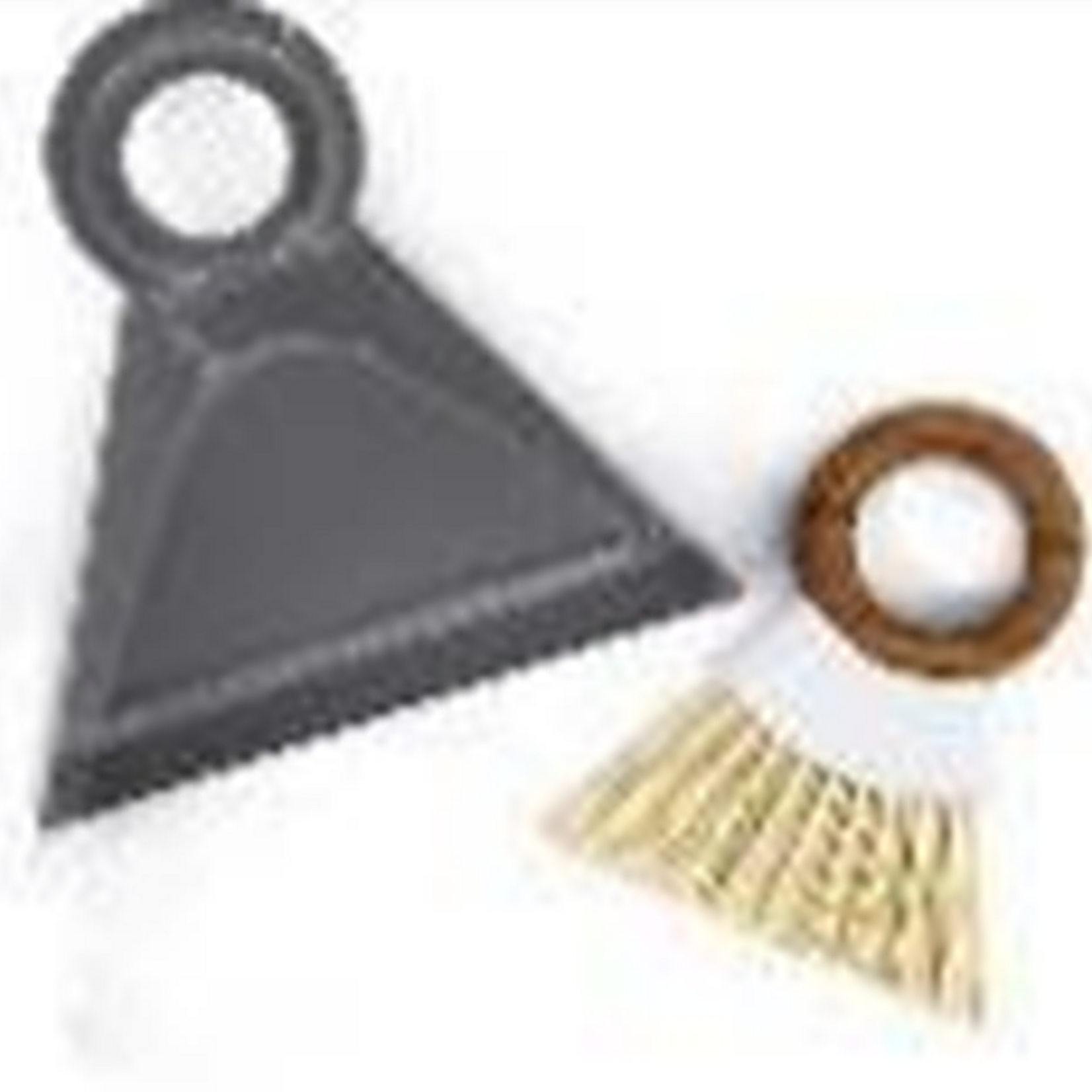 Full Circle Tiny Team Dustpan Set, Gray/White | Full Circle