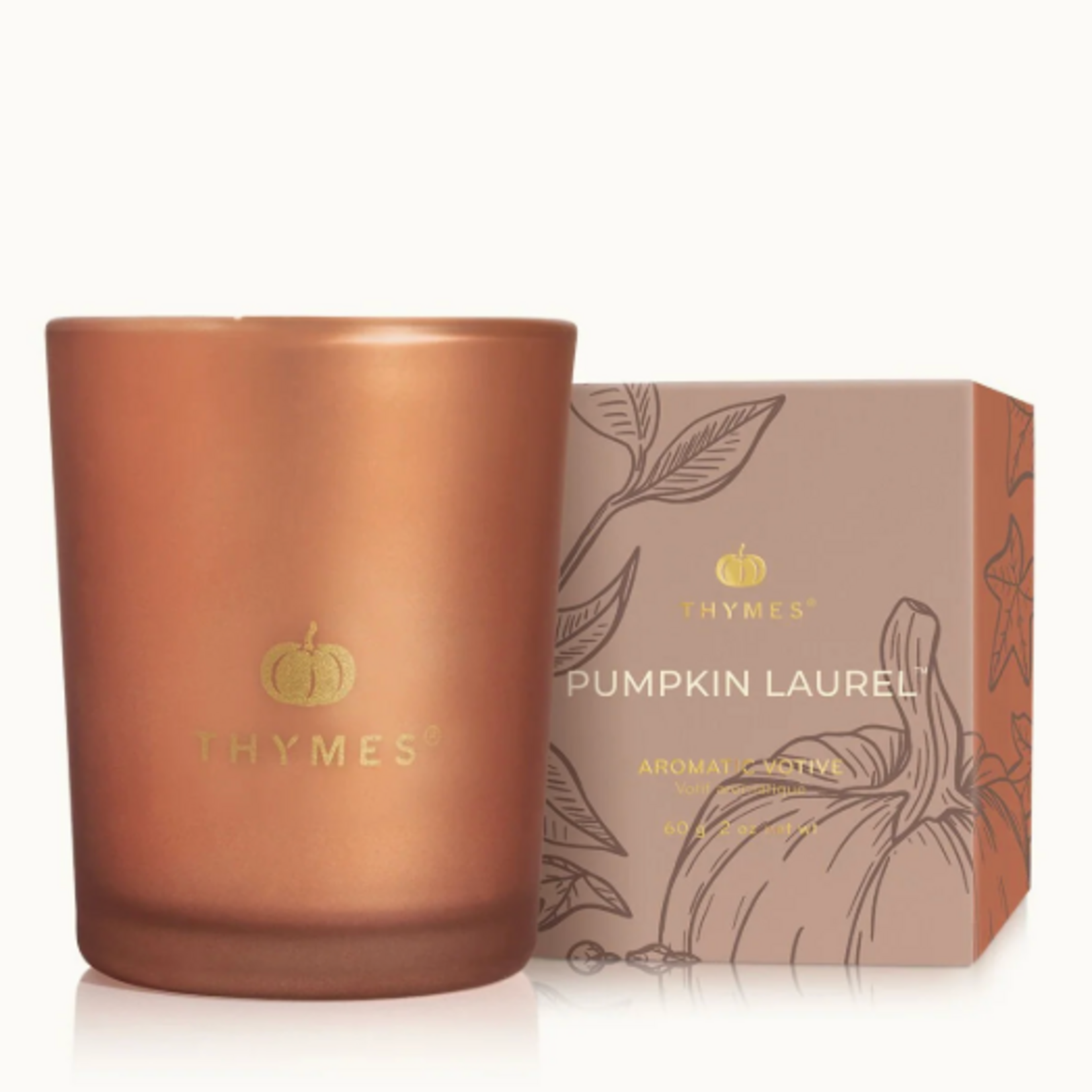 Thymes Pumpkin Laurel Votive Candle