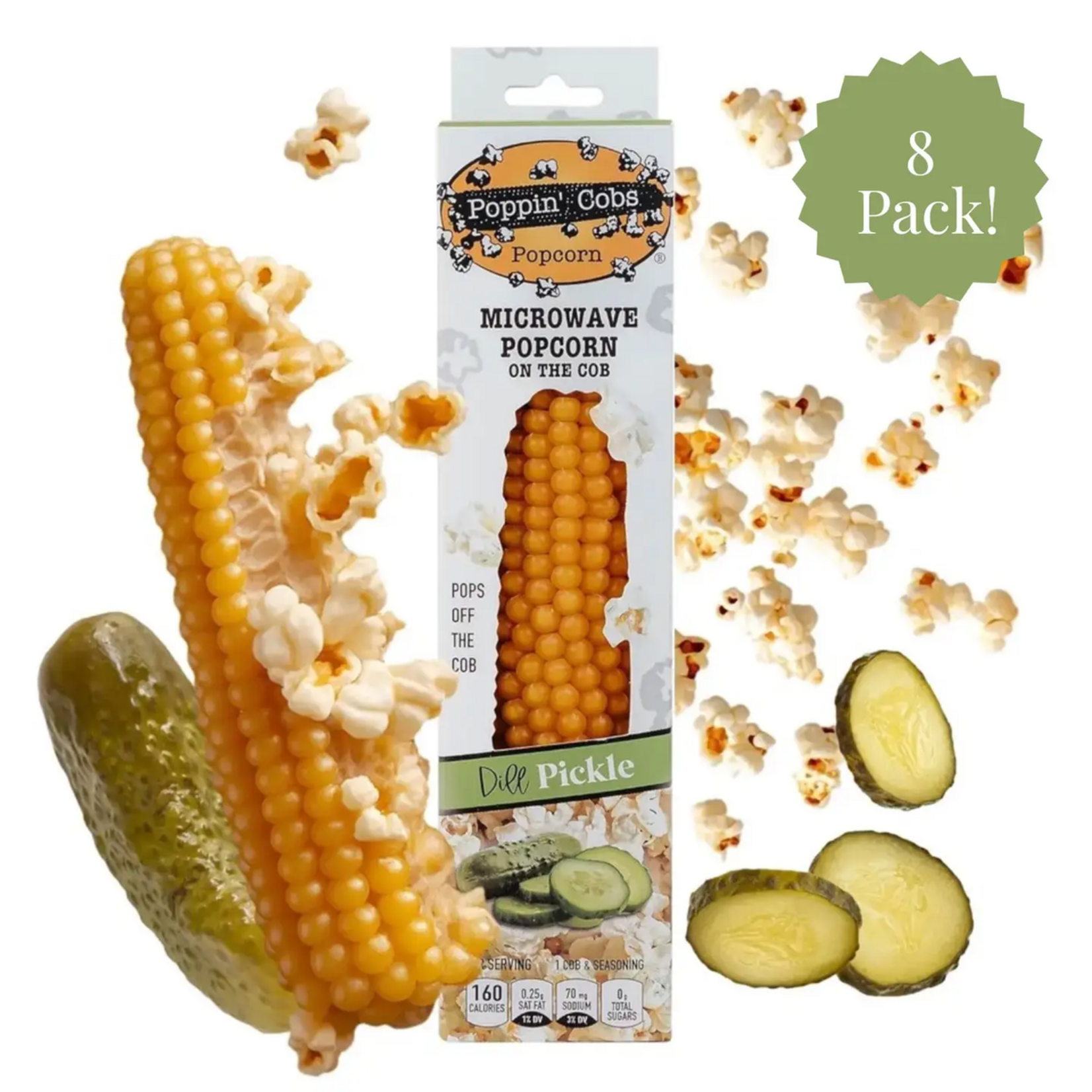 Poppin' Cobs Poppin' Cobs Popcorn on the Cob - Dill Pickle