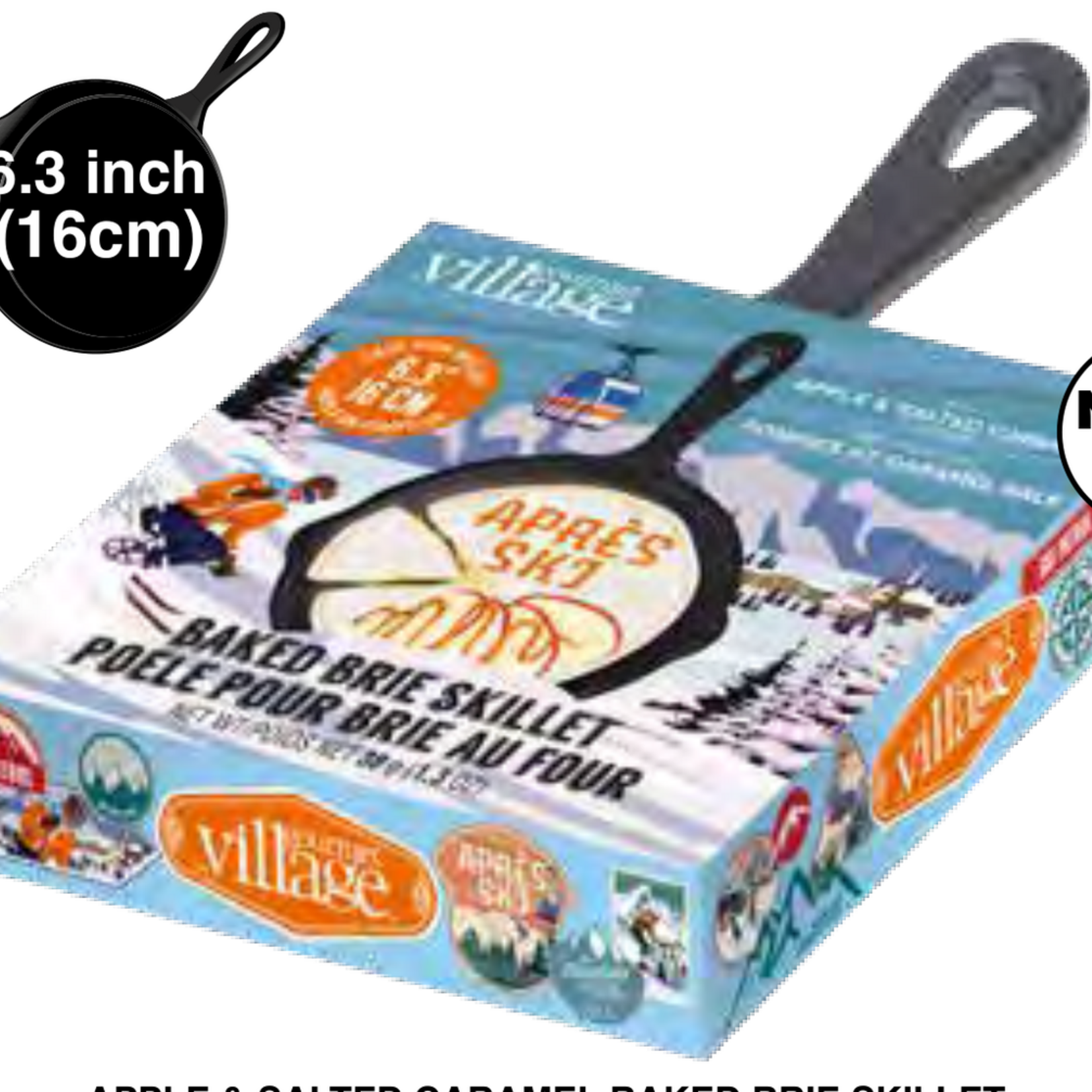 Gourmet Village Skillet Brie Kit - Apres Ski Apple Salted Caramel