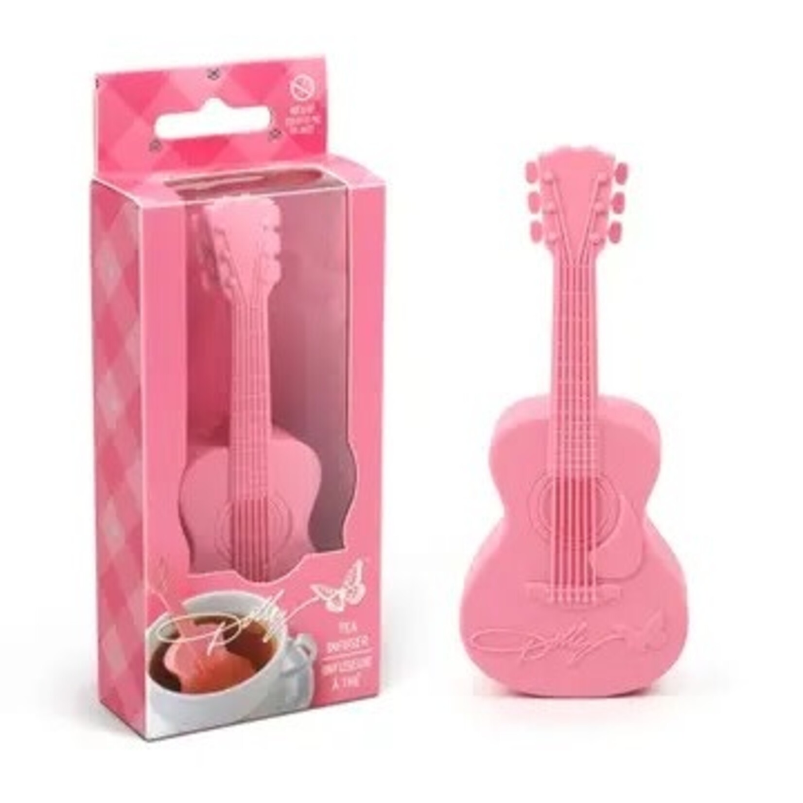 Fred & Friends Dolly Parton Pink Guitar Tea Infuser | Fred & Friends