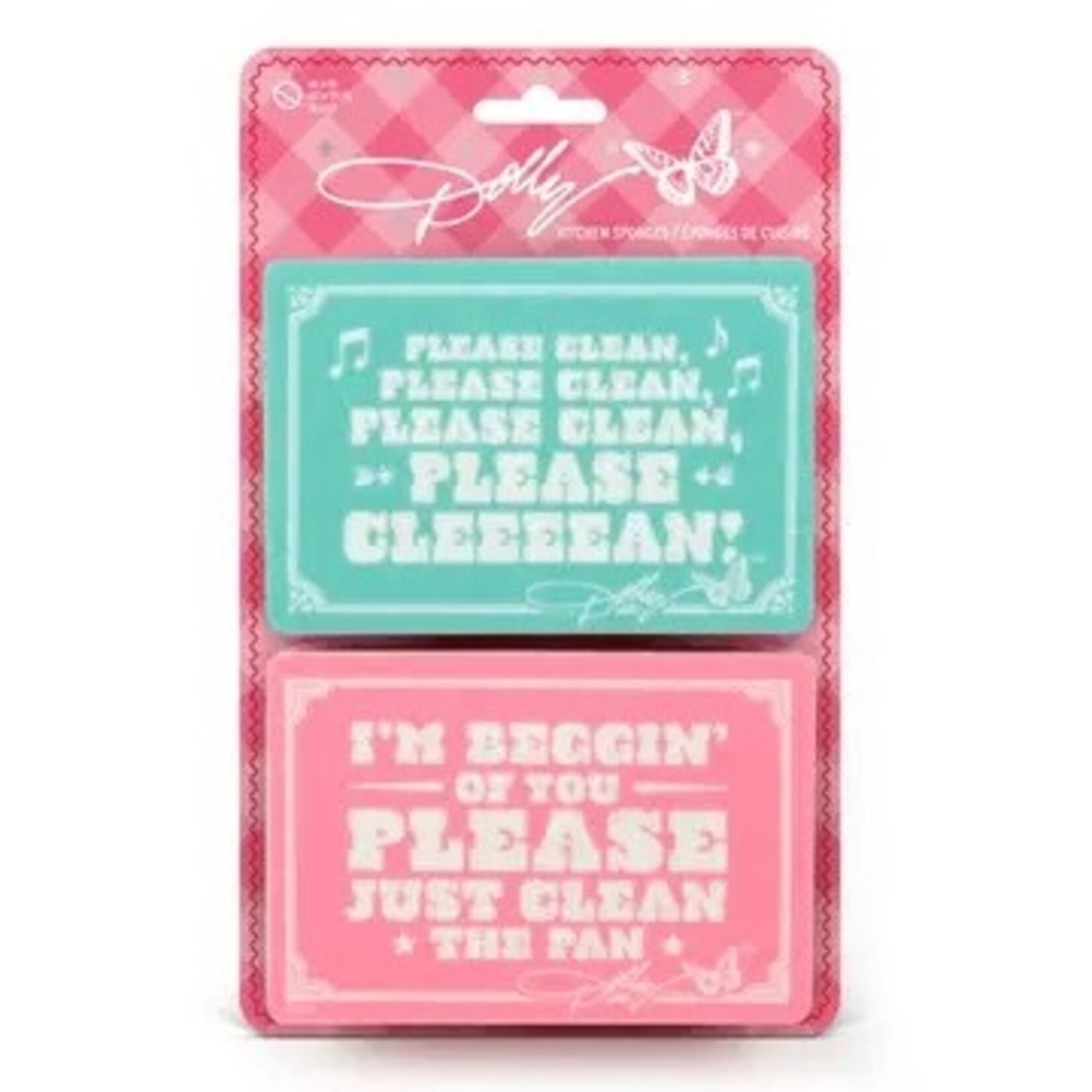 Fred & Friends Dolly Parton Jolene Kitchen Sponges, Set of 2