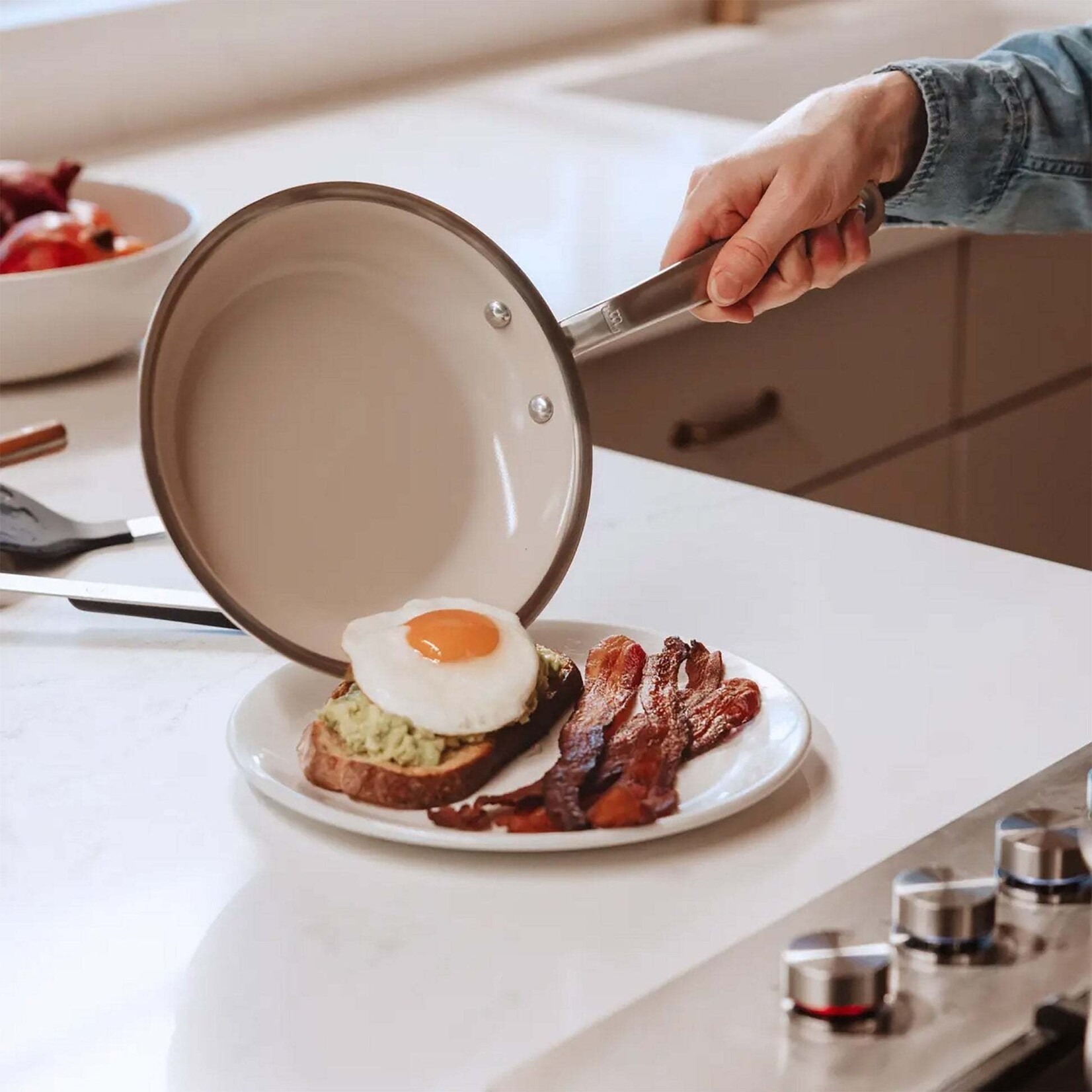 Made In CeramiClad™ 8” Non-stick Fry Pan - Sand | Made In