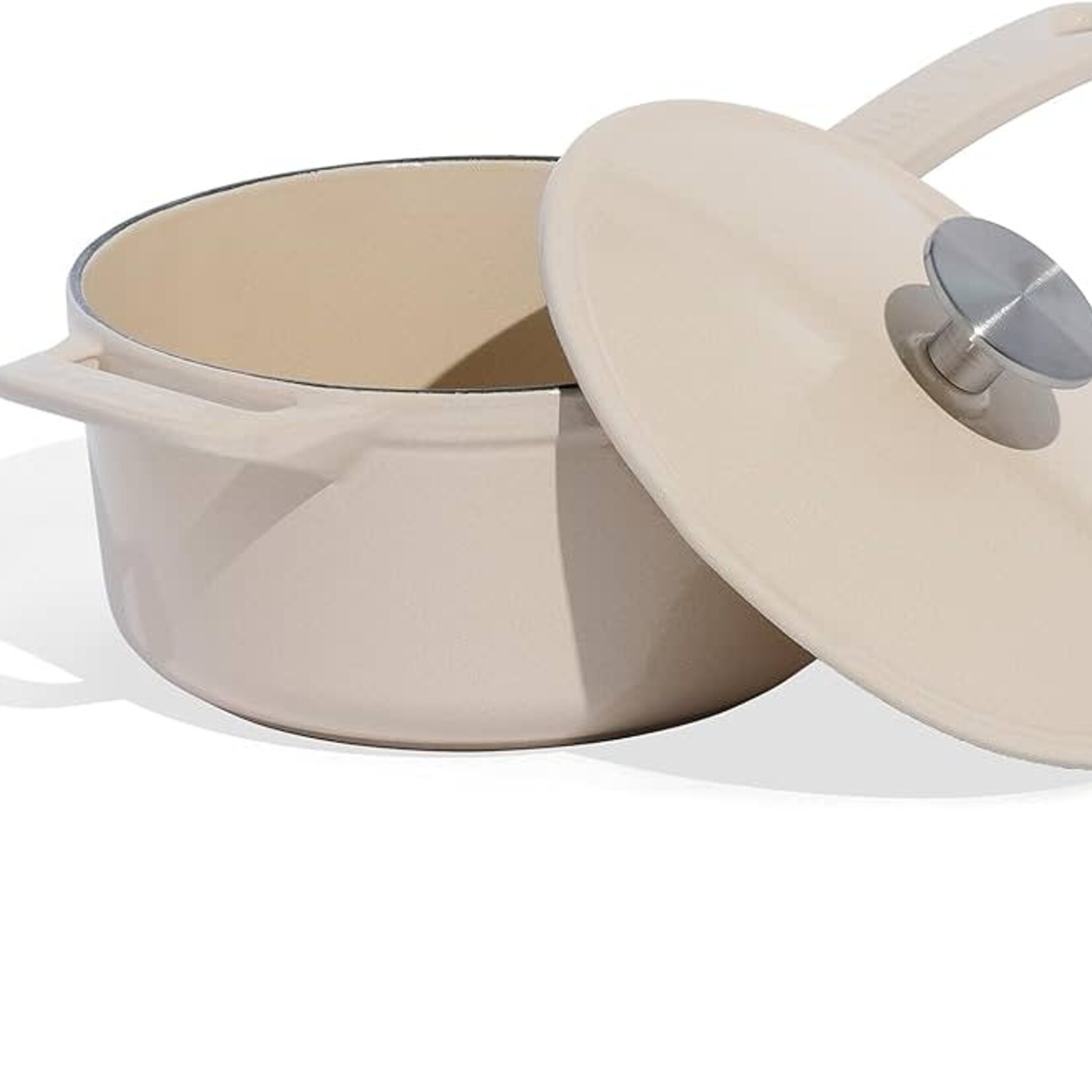 Made In Enameled Cast Iron 2 qt. Saucepan - Antique White | Made In