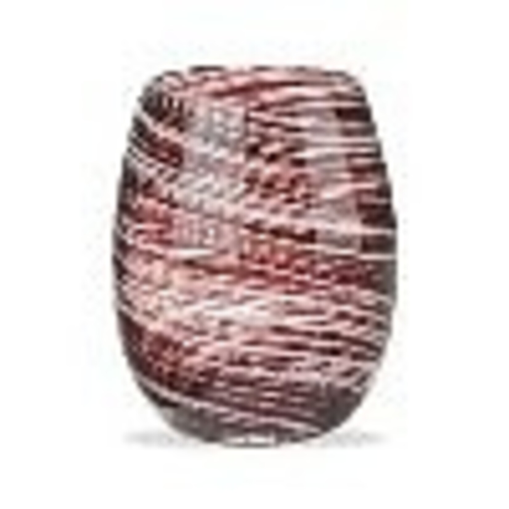 Tag Swirl Stemless Wine Glass Plum | Tag