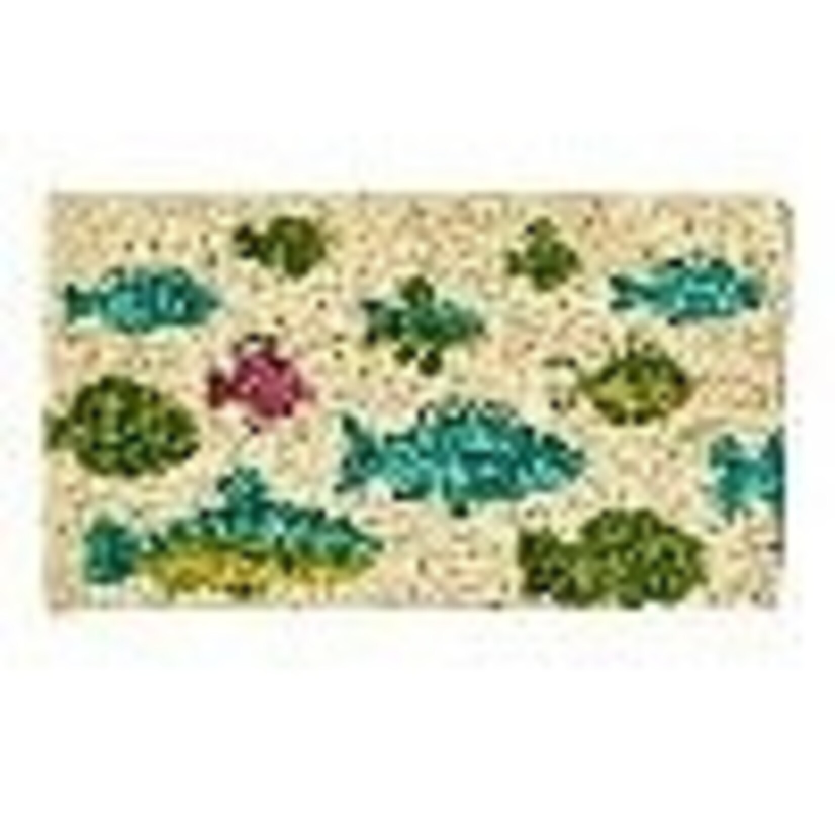 Tag Fish Swimming Non-Slip Coir Mat | Tag