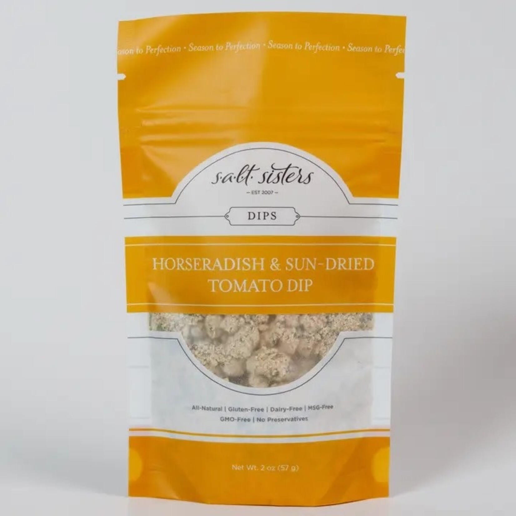 Salt Sisters Dip Mix - Horseradish & Sun-Dried Tomato - Packaged Weights
