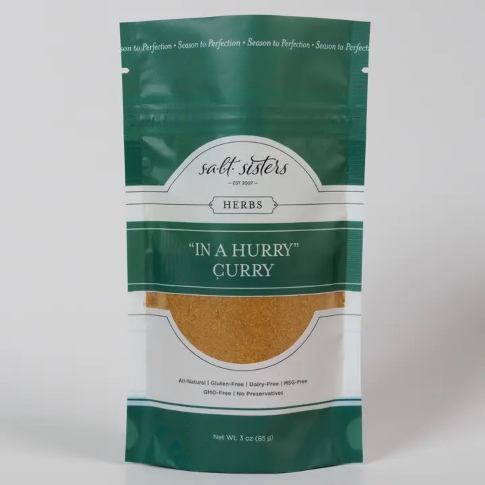 Salt Sisters Herb, Spice & Salt Blend - "In a Hurry" Curry - 3 oz