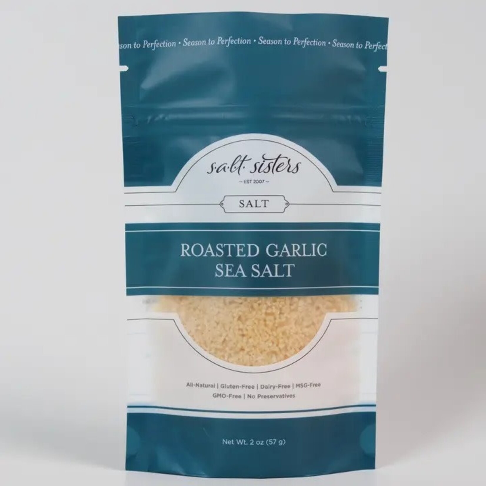 Salt Sisters All-Natural Sea Salt - Roasted Garlic - 2 oz