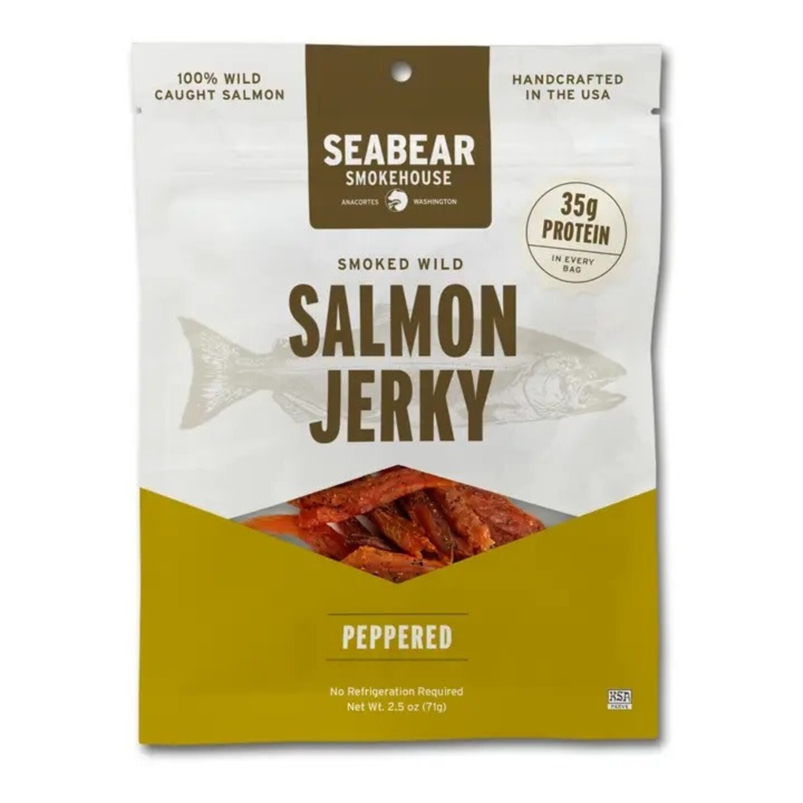 SeaBear Smokehouse Peppered Smoked King Salmon Jerky