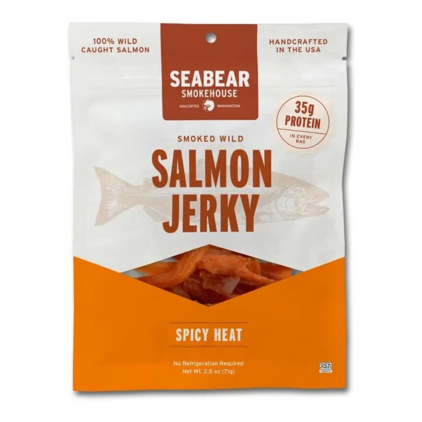 SeaBear Smokehouse Spicy Heat Smoked King Salmon Jerky