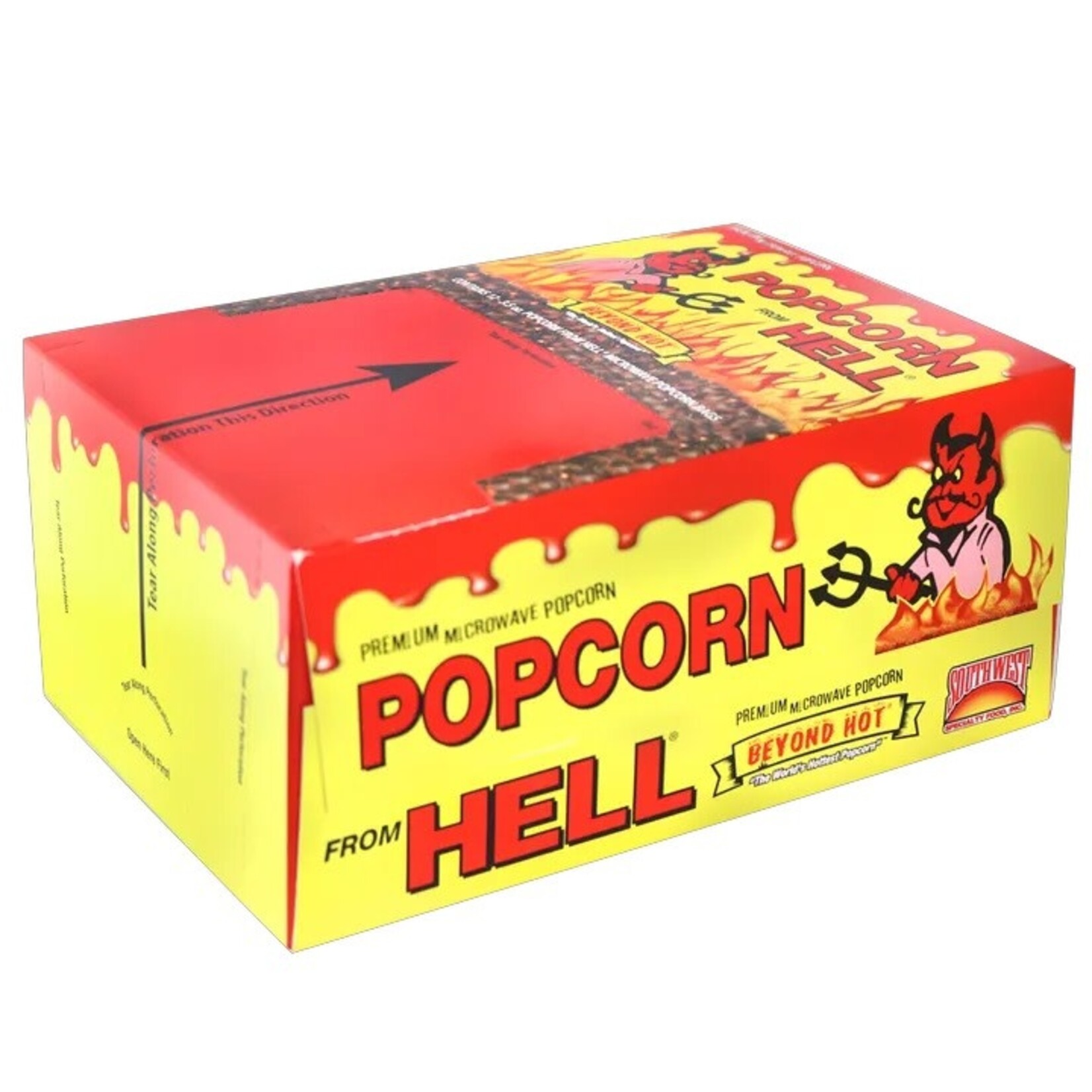 Southwest Specialty Foods Premium Microwave Popcorn from Hell - Spicy Garlic Popcorn