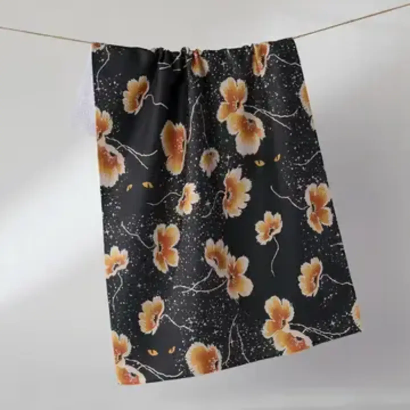 Geometry Cats Eye Tea Towel - Halloween 2026 Tea Towel
