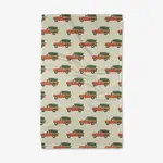Geometry Christmas Ride Tea Towel