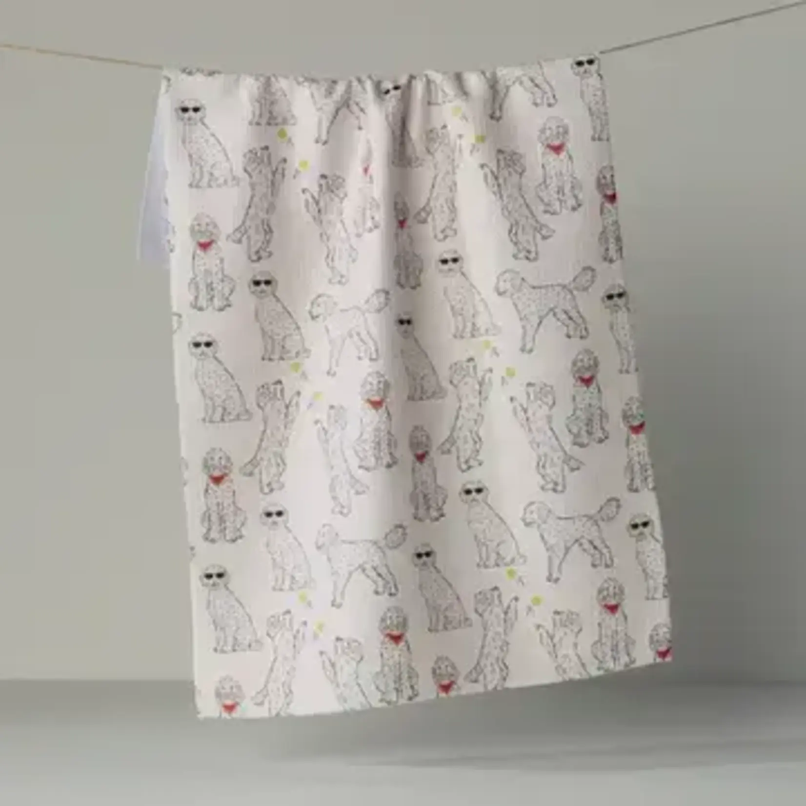 Geometry Doodle Daze Tea Towel