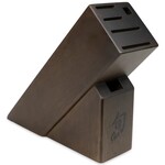 Shun Bamboo Slimline Block: 6-Slot / Dark Stain